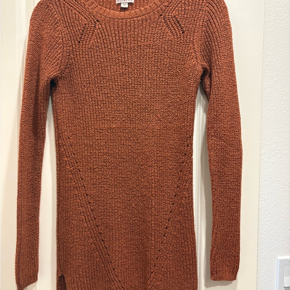 Merona Rust Crewneck Knit Sweater